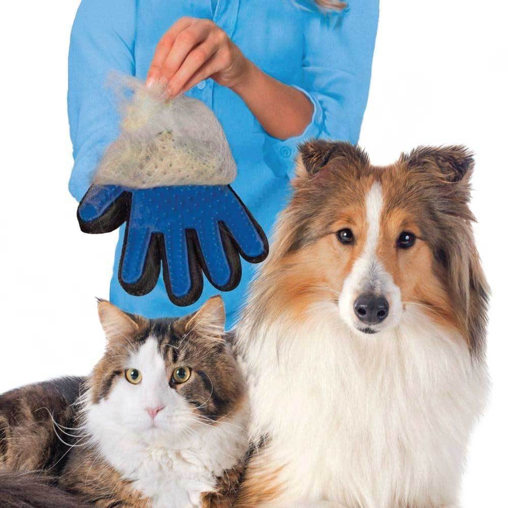 2-in-1 Pet Deshedding & Massage Glove – Dog & Cat Hair Grooming Right-Hand Mitt