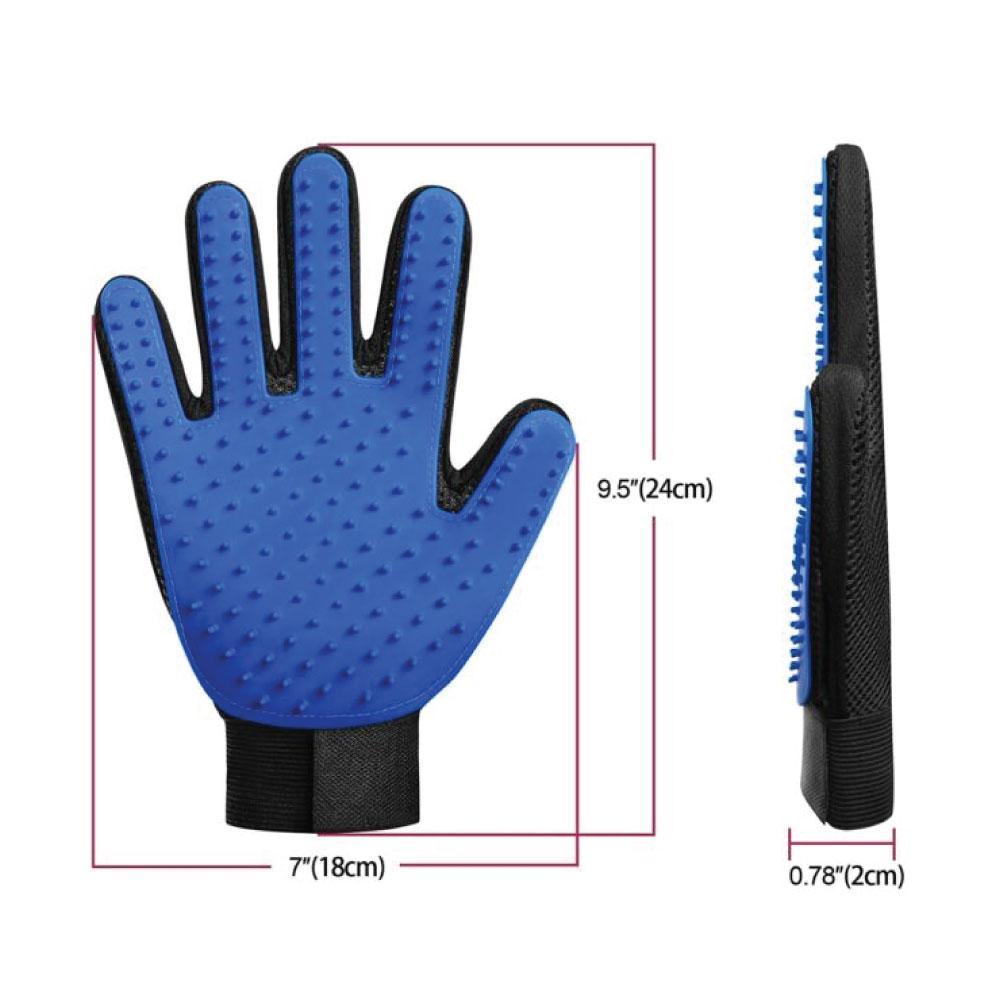 2-in-1 Pet Deshedding & Massage Glove – Dog & Cat Hair Grooming Right-Hand Mitt