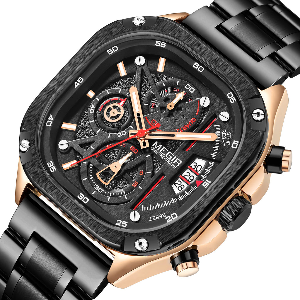 MEGIR Men’s Sports & Military Watch – Luxury Casual Waterproof Chronograph