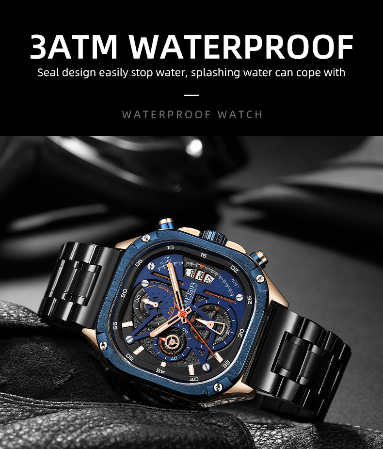 MEGIR Men’s Sports & Military Watch – Luxury Casual Waterproof Chronograph