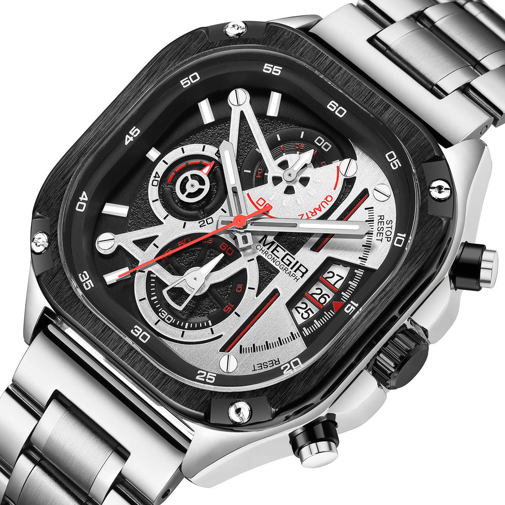 MEGIR Men’s Sports & Military Watch – Luxury Casual Waterproof Chronograph