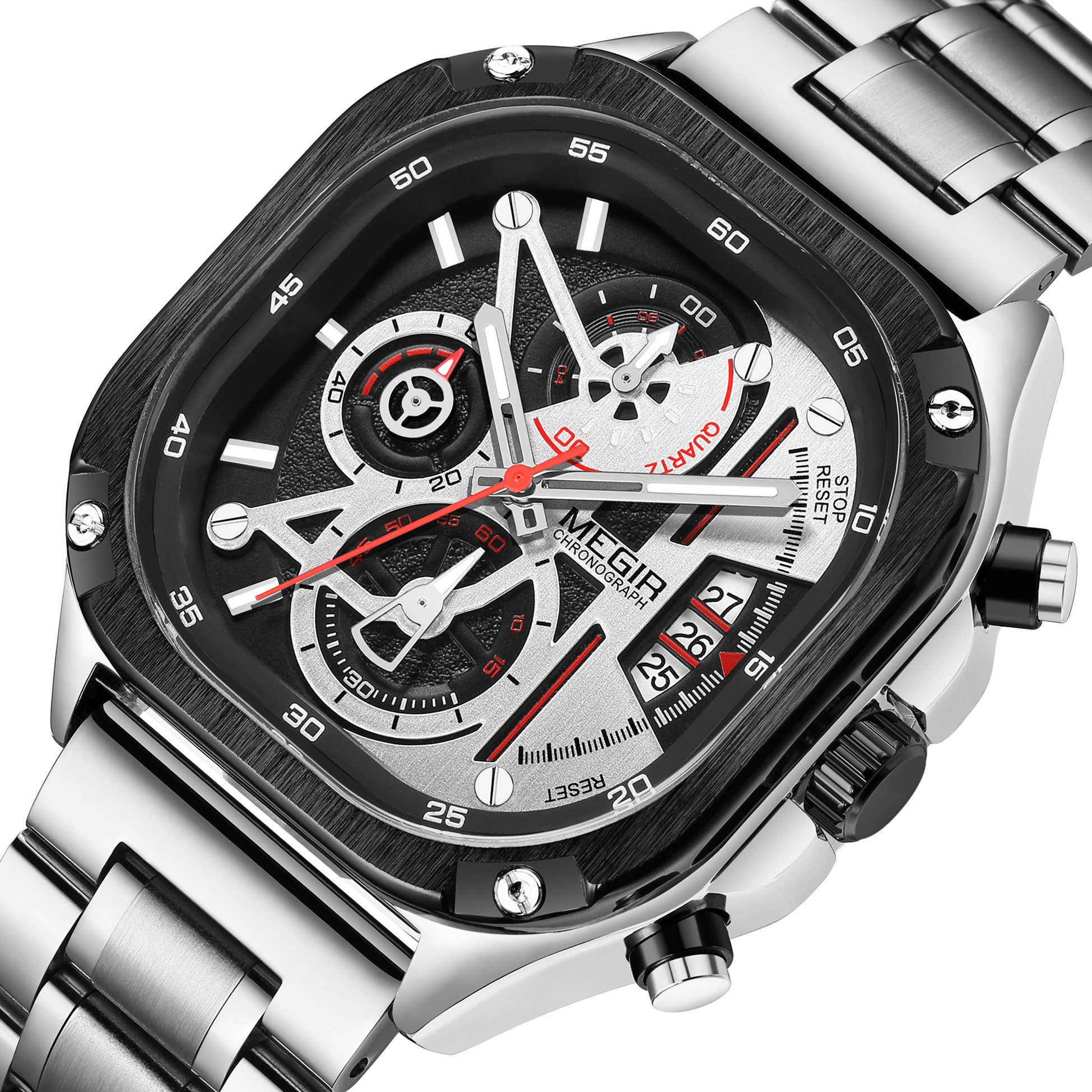 MEGIR Men’s Sports & Military Watch – Luxury Casual Waterproof Chronograph