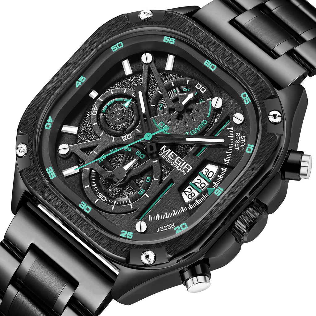 MEGIR Men’s Sports & Military Watch – Luxury Casual Waterproof Chronograph