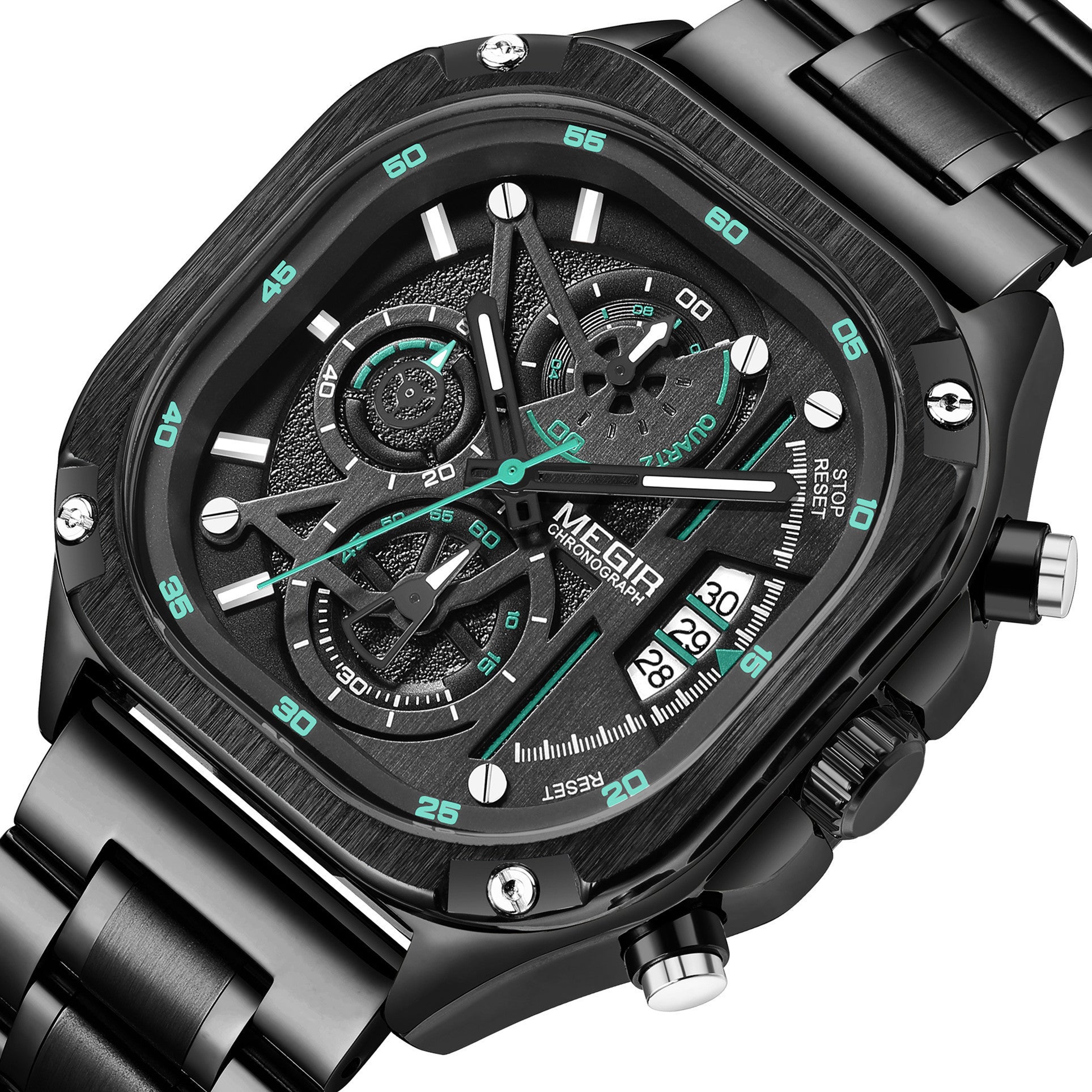 MEGIR Men’s Sports & Military Watch – Luxury Casual Waterproof Chronograph