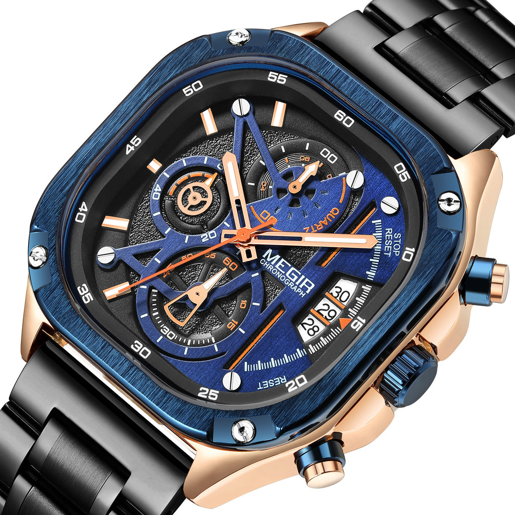 MEGIR Men’s Sports & Military Watch – Luxury Casual Waterproof Chronograph