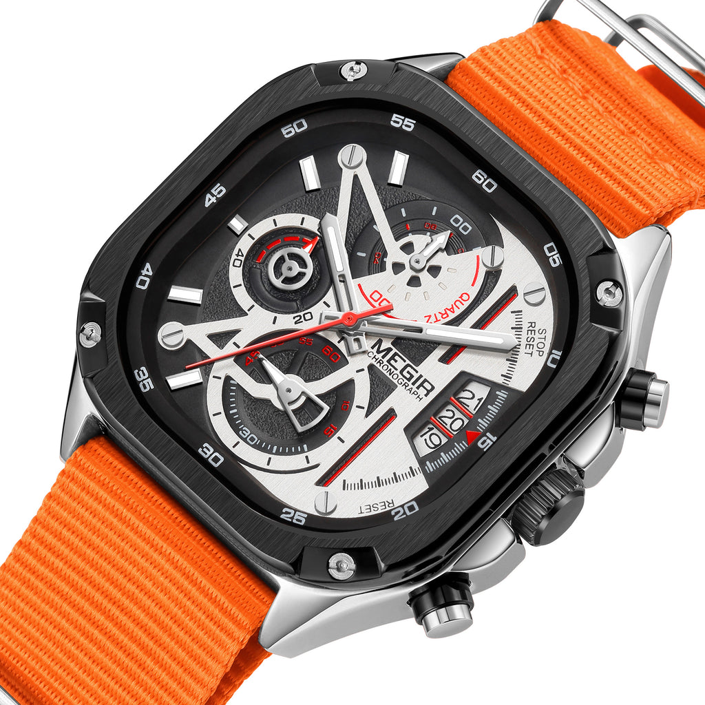 MEGIR Men’s Sports & Military Watch – Luxury Casual Waterproof Chronograph