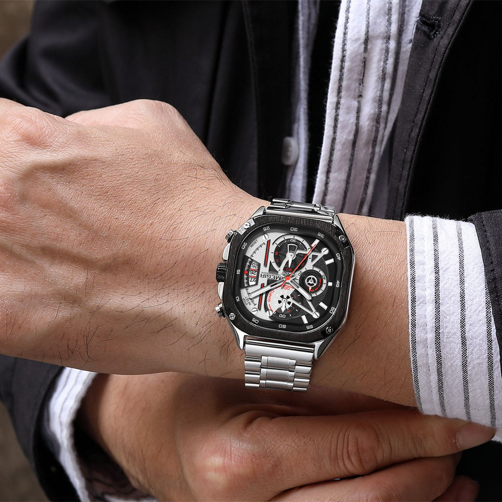 MEGIR Men’s Sports & Military Watch – Luxury Casual Waterproof Chronograph