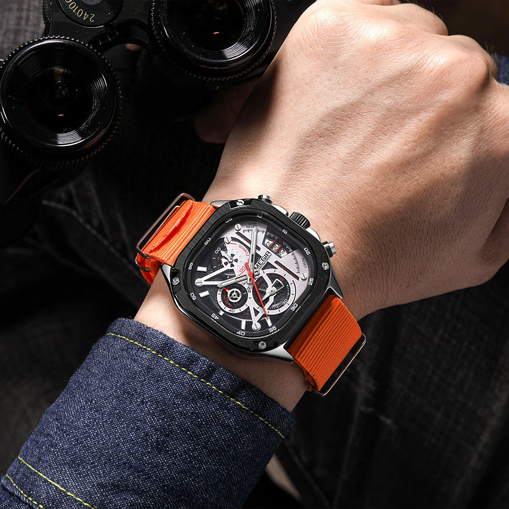 MEGIR Men’s Sports & Military Watch – Luxury Casual Waterproof Chronograph