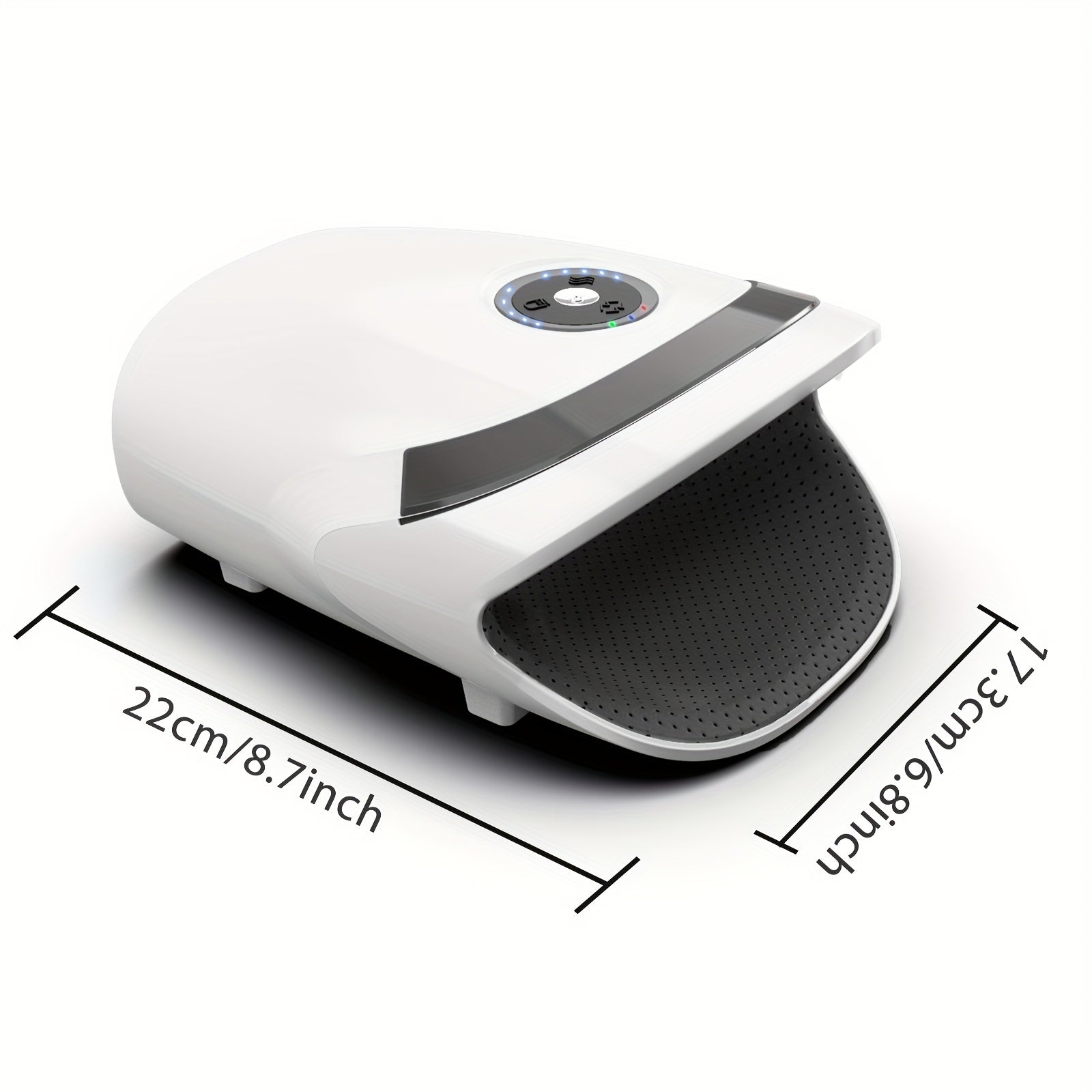 Cordless Hand Massager with Compression & Heat(White)
