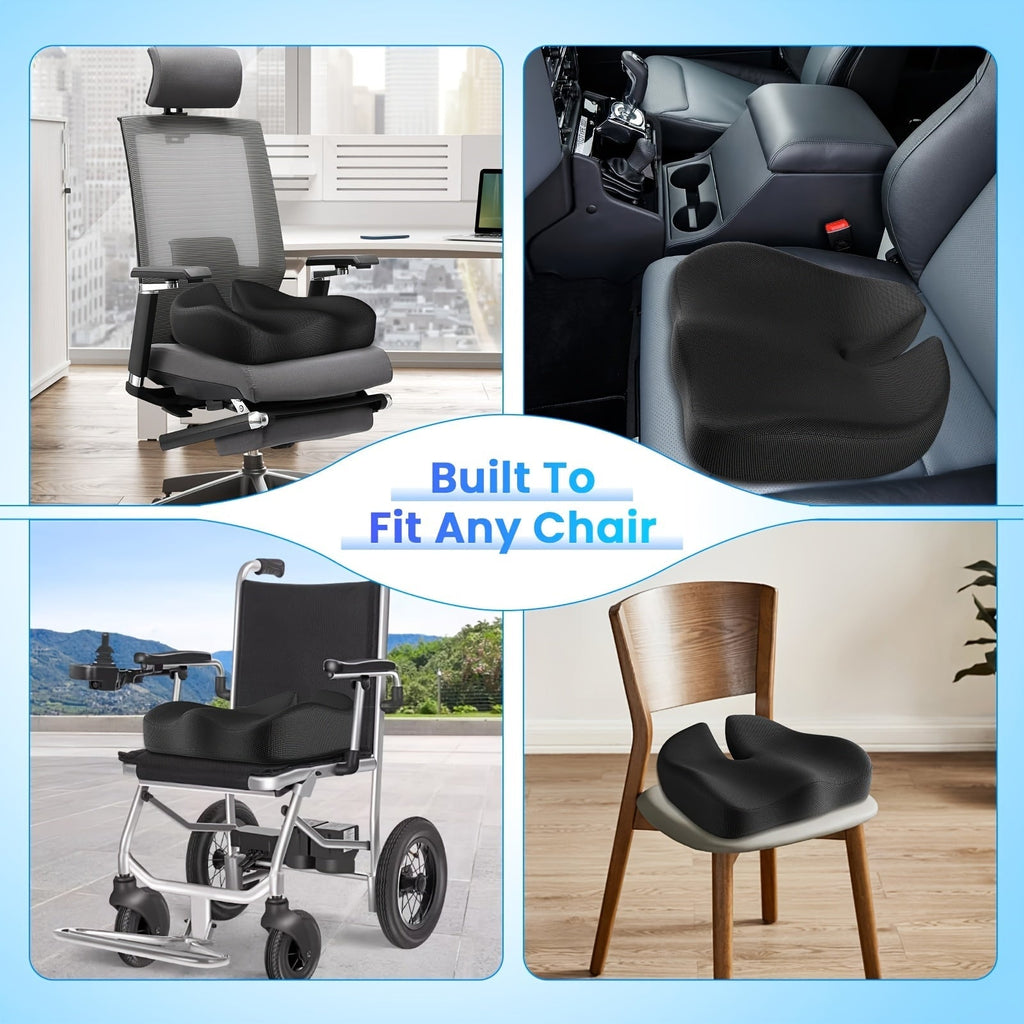 Memory Foam Seat Cushion with Extra Soft Ergonomic-3