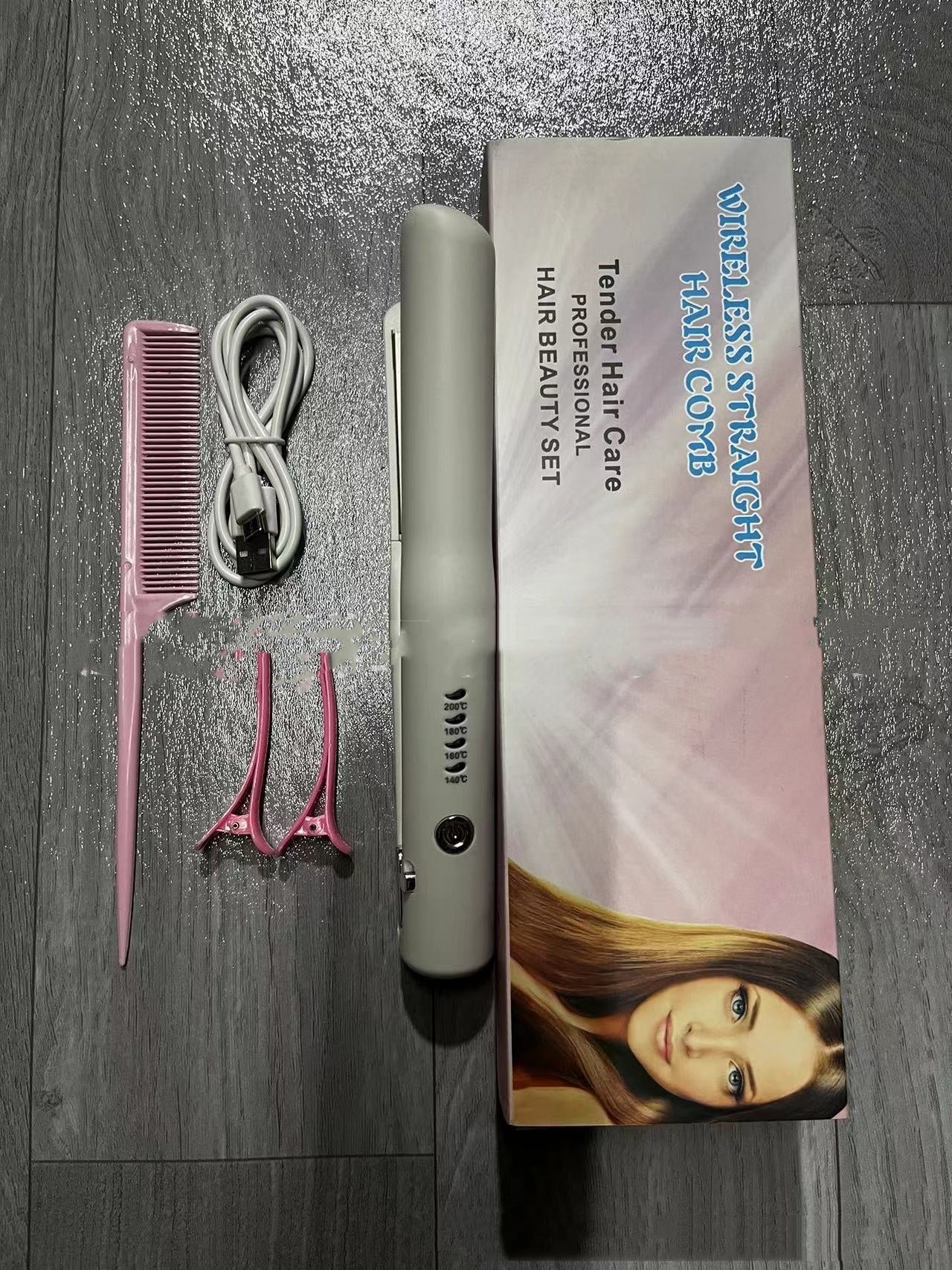 Mini Wireless Hair Straightener & Curler