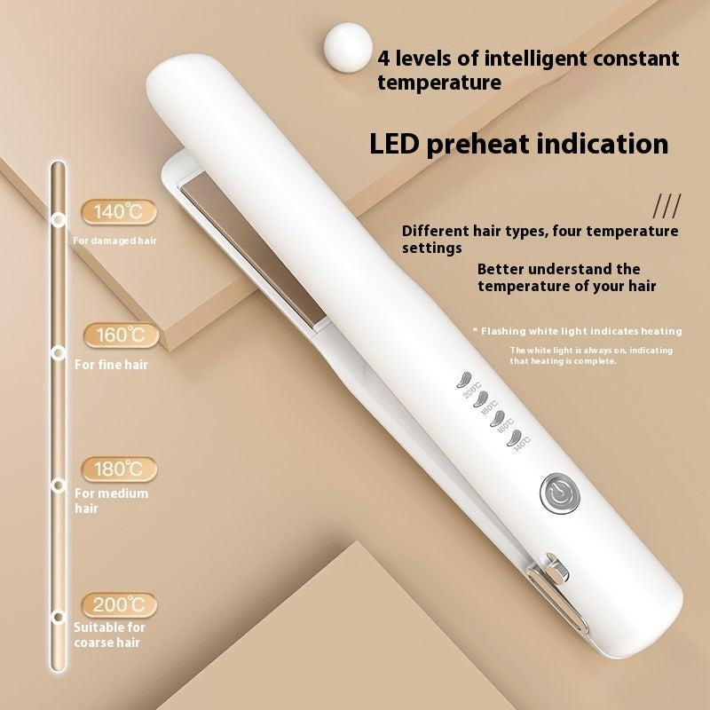 Mini Wireless Hair Straightener & Curler