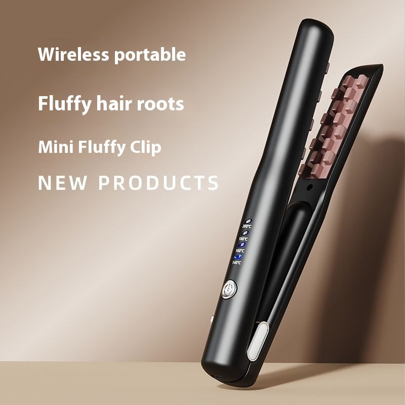 Mini Wireless Hair Straightener & Curler