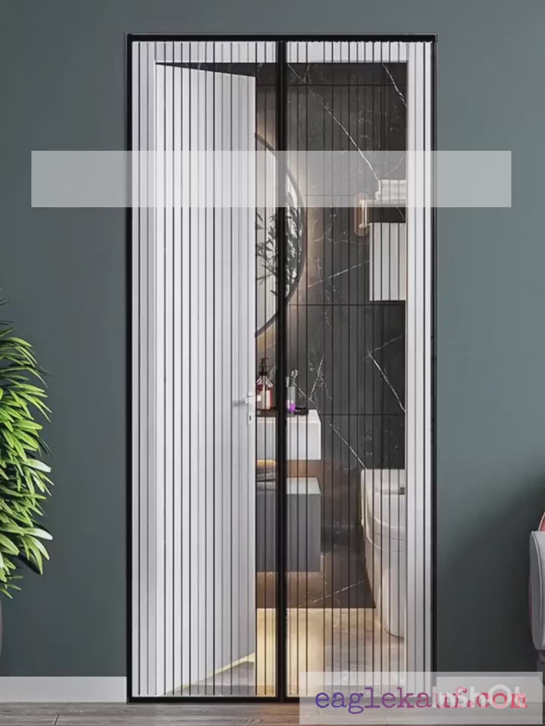 Magnetic Screen Door Mesh Curtain Durable Heavy Duty Mosquito Net Bug